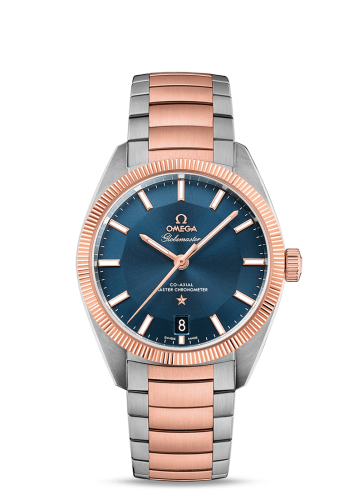 Omega Globemaster Stainless Steel / Sedna Gold / Blue / Bracelet